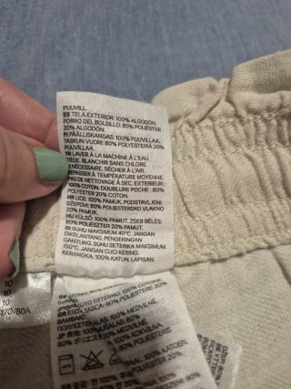 Bermuda H&M color crema