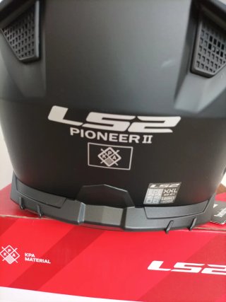 Casco LS2 Pioneer II Negro Mate Talla XXL