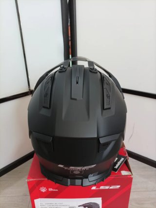Casco LS2 Pioneer II Negro Mate Talla XXL