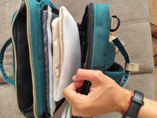 Mochila de bebé transformable en cuna