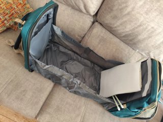 Mochila de bebé transformable en cuna