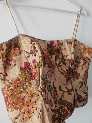 Top Corsé Vintage Pedrería Talla 44