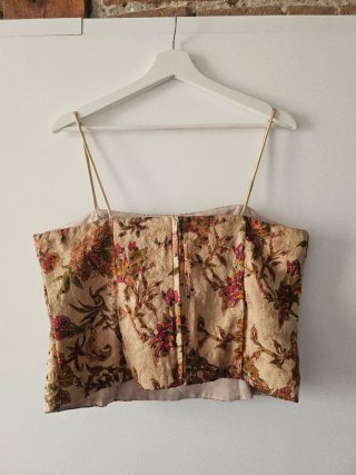 Top Corsé Vintage Pedrería Talla 44