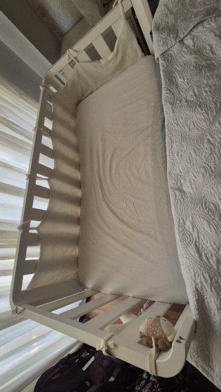 Cuna de bebé blanca DOCO 120 x 60 cm
