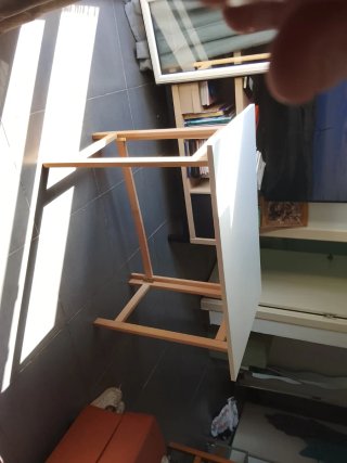 Mesa plegable de madera