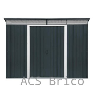Caseta Metálica Top Shed Pent Roof Antracita 173x263x201 cm - Duramax
