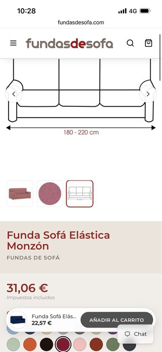 2 Fundas Sofá 3 Plazas La Casa de las Fundas NUEVA