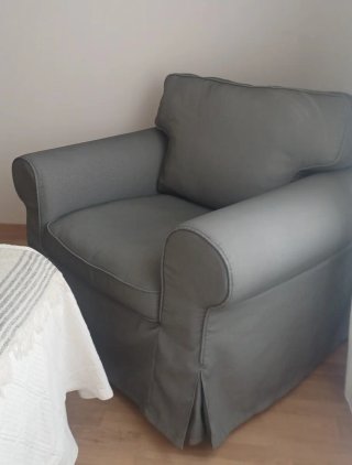 Sillón de 1 plaza Ikea gris