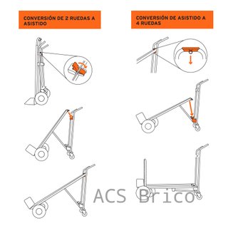 Carretilla Convertible Almacén Aluminio - Truper
