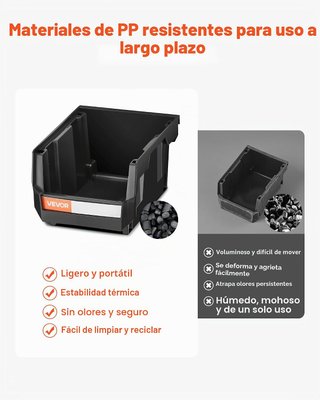 VEVOR Cajas Apilables Pared 137x105x75mm