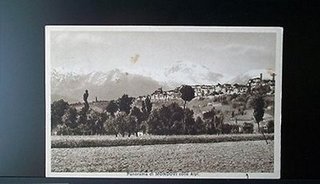 MONDOVI: panorama di Mondovì colle Apli 1939