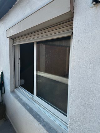 Ventana corredera aluminio blanca 150x120