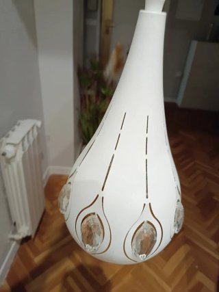 Lámpara colgante con pedrería