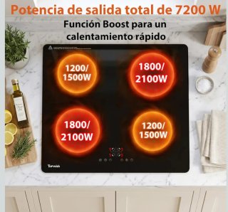 Placa Inducción Topwish 7200W Nueva