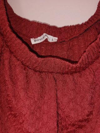 Blusa naranja sin hombros