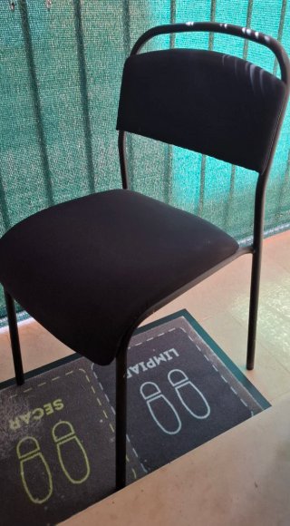 Juego de 2 sillas de comedor beige