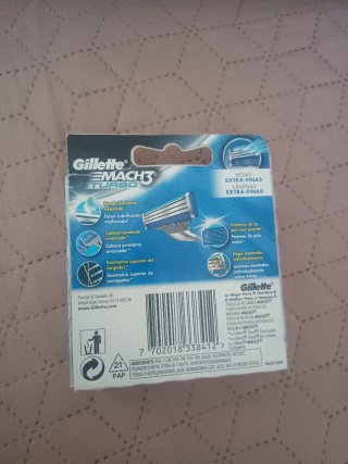 Gillette Mach3 Turbo Recambios Cuchillas