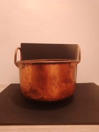 3 Calderos Antiguos de Cobre