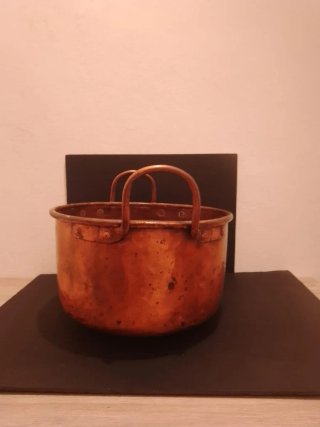 3 Calderos Antiguos de Cobre