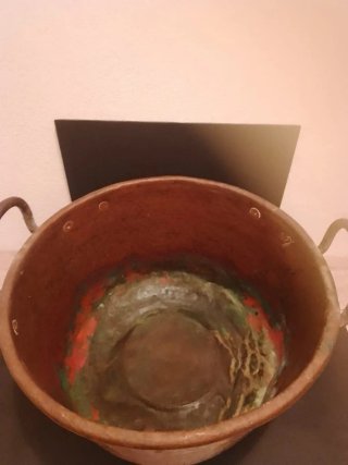 3 Calderos Antiguos de Cobre