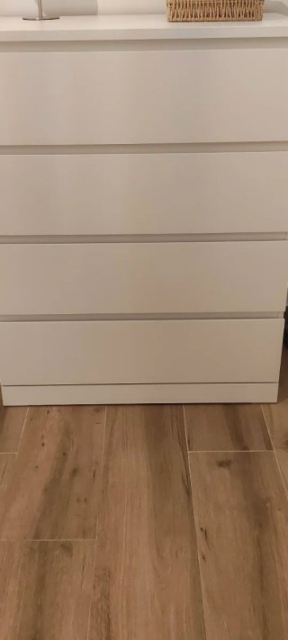 Cómoda Malm 4 cajones blanca
