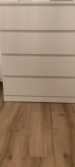 Cómoda Malm 4 cajones blanca