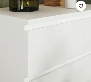 Cómoda Malm 4 cajones blanca