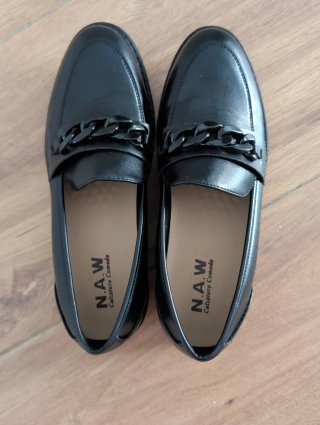 Mocasines de mujer, negros sin usar