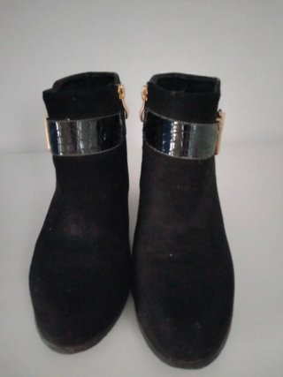 Botas terciopelo negras talla 36