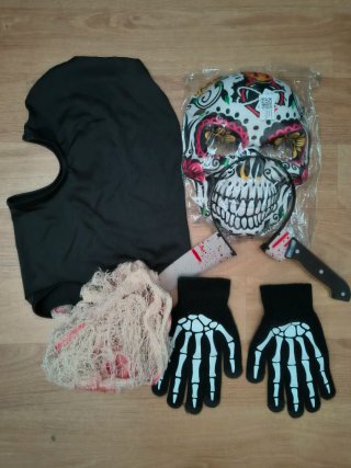 Set Halloween: Máscara Calavera y Más