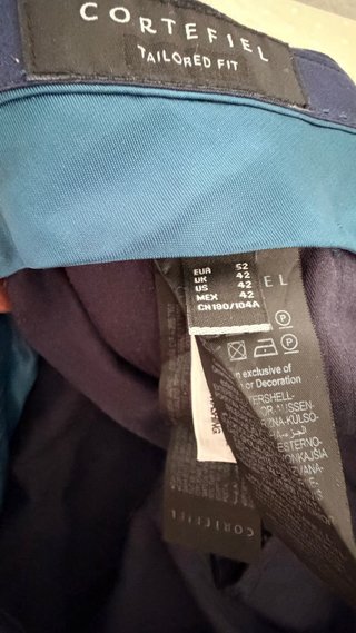 Traje Cortefiel Azul Talla 58-52