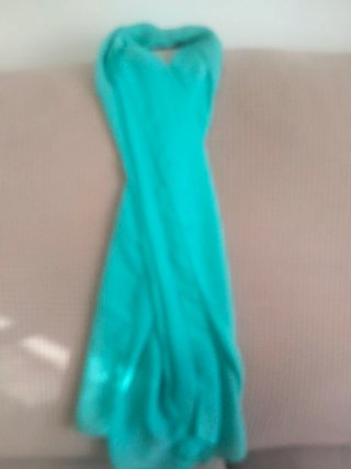 Pañuelo gasa azul turquesa mujer