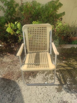 Silla plegable vintage playa