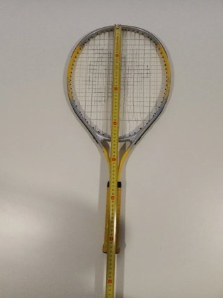 Raqueta Tenis Boomerang Junior Negra Amarilla