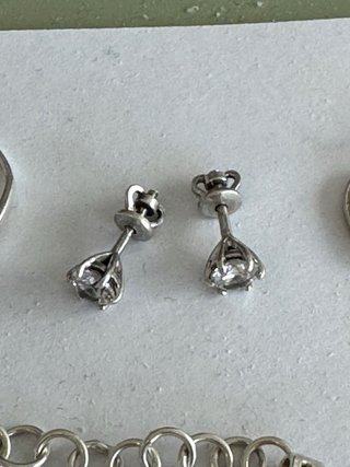 Conjunto de plata con colgante y pendientes