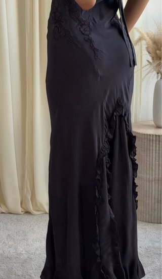 Vestido largo Zara bordados Talla S