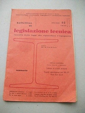 BOLLETTINO DI LEGISLAZIONE TECNICA...