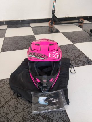 Casco Fox Rockstar con Gafas Nuevo