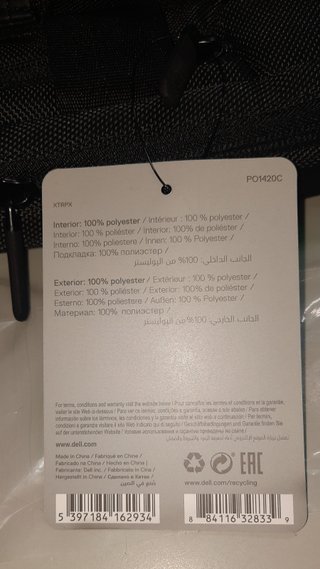 Dell Borsa Pro Briefcase 14  Nuova in scatola Misu