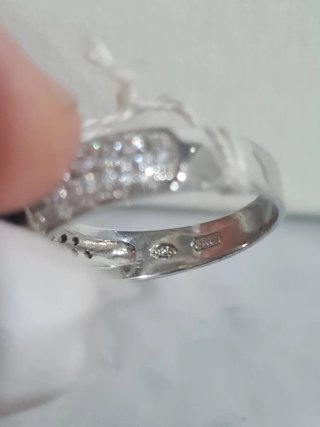 Anello Argento 925 Zaffiro Blu
