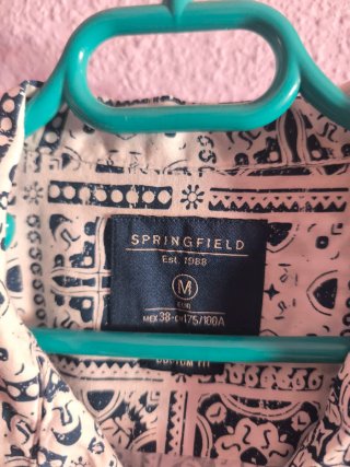Camisa Springfield Estampada Manga Corta