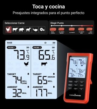 Termómetro Carne ThermoMaven X2 Inalámbrico