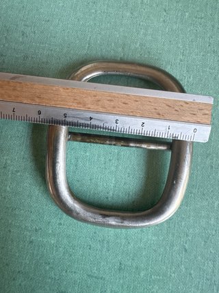 Fibbia vintage argentata anni 70 per cinture
