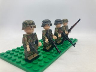 Minifiguras 2GM soldados alemanes camuflaje
