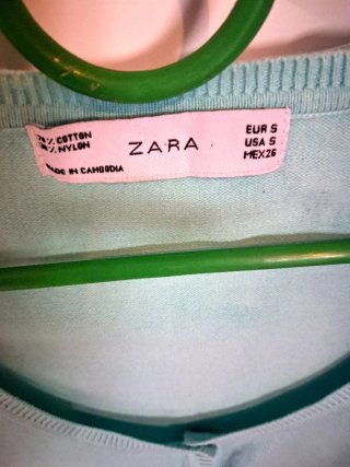 Lote 2 jerseys Zara azul y verde