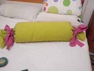 Cojines infantiles niña, rosa y verde