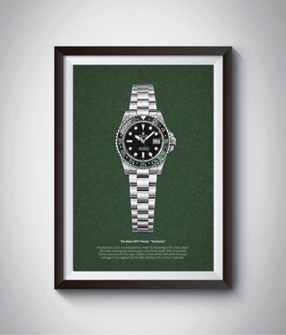 Poster Orologio Rolex GMT-Master Starbucks