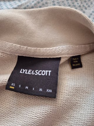 Chaqueta Lyle & Scott Beige Track Jacket
