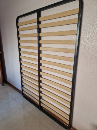 Somier Lamas 135x183 Metal y Madera