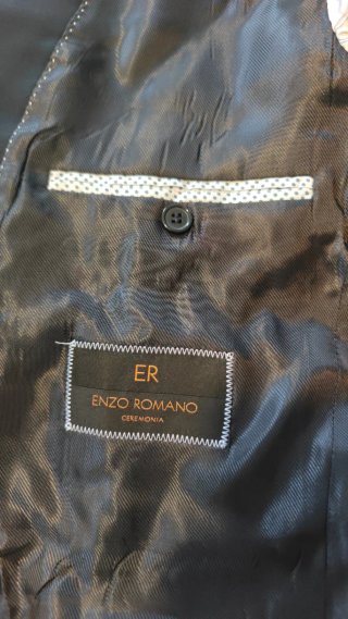 Traje de Novio Enzo Romano Ceremonias Negro